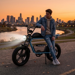 Bicicleta Eléctrica Clásica Vintage con Batería Extraíble, Bicicleta Eléctrica con Llantas Anchas para Desplazamientos y Regalos - Product Image 1