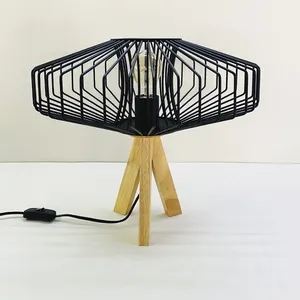 מותאם אישית עיצוב שולחן מנורת צל קלאסי יצירתי 220V מלון מיטת צד Led שולחן מנורת חדר שינה