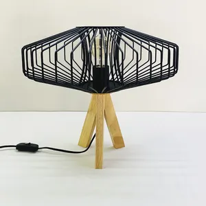 Lampu Meja Desain Kustom Lampu Meja Led Samping Tempat Tidur Hotel 220V Kreatif Klasik untuk Kamar Tidur