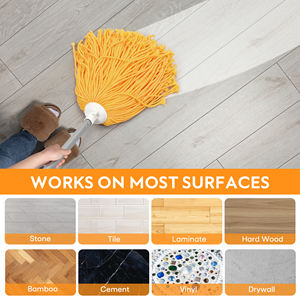 Cabezal de repuesto de fregona húmeda redonda de giro mágico de <span class=keywords><strong>microfibra</strong></span> de Color absorbente de alta calidad para mopas de limpieza del hogar - Product Image 6