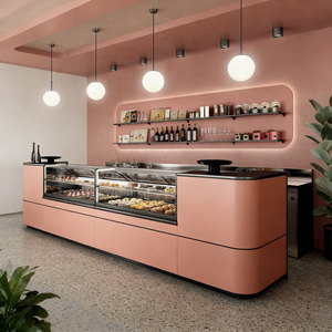 Scaffale espositivo a struttura verticale con linee d'arco, in stile rustico e accogliente, per negozio di specialità - Product Image 4