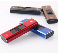 Briquet à arc plasma rechargeable par USB, style clé USB, écologique, durable, pour camping en plein air, barbecue, petit format