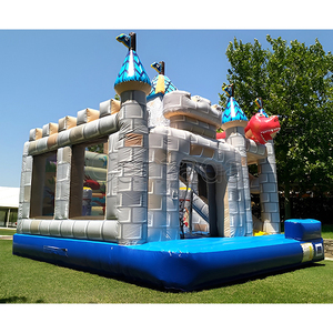 Château gonflable amusant avec <span class=keywords><strong>toboggan</strong></span>, structure <span class=keywords><strong>de</strong></span> saut gonflable Dragon - Product Image 1
