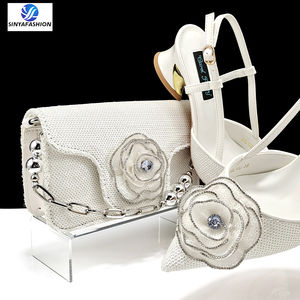 Sinya Ensemble Luxueux de Chaussures et Sacs Assortis pour Dames, Style Coloré, Vente en Gros, Ensemble de Chaussures et Sac de Cérémonie pour Femmes Africaines - Product Image 4