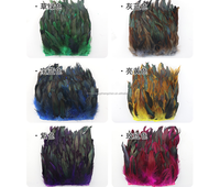 Queues de coq colorées personnalisables franges de plumes prix d'usine costume de carnaval sac à dos accessoires de coiffure pour blanchi