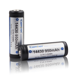 14430 Keeppower 950mAh 3.7V protetto batteria ricaricabile agli ioni di litio P1443C2 con lunga durata <span class=keywords><strong>e</strong></span> prestazioni elevate - Product Image 1