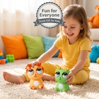 Jouet anti-stress sensoriel souple en vinyle de 11 cm, Dragon aux yeux sortants, amusant, pour enfants et adultes