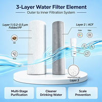 Filtre à eau pour machine à café commerciale 20L/min, filtre PP ACF polyphosphate anti-calcaire avec inhibition efficace du calcaire