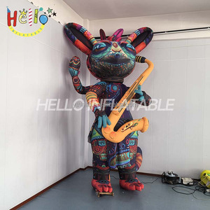 Muñeca Inflable Creativa con Diseño de Estilo de la Civilización Azteca/Maya Antigua de 4 Metros de Altura y Cultura Musical Moderna - Product Image 2
