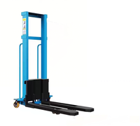 Chariot élévateur manuel Tambolift modèle 1200, capacité 1T, hauteur de levage 1,6 m, entraînement avant, monté sur camion, usage industriel