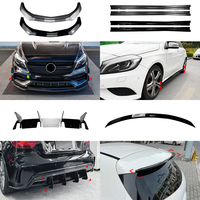 Kit carrosserie AMP-Z pour Mercedes Benz Classe A W176 : Lame de pare-chocs avant, jupes latérales, aileron arrière, diffuseur arrière en ABS
