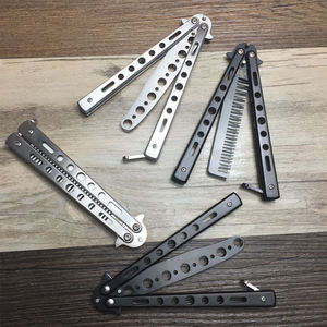 Mini peine de mariposa plegable de alta calidad, venta al por mayor, juguete de Metal, cuchillo de mariposa, entrenador para adultos - Product Image 6