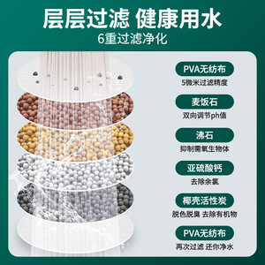 Rotatable Faucet Water Filter 360 Degree Rotation Six Stage Filtration Kitchen Sink Spray Head Filter Valve - Product Image 3