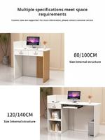 Petit comptoir de réception au design moderne Table de bar à usage commercial Bois de luxe pour hôtels Magasins de vêtements