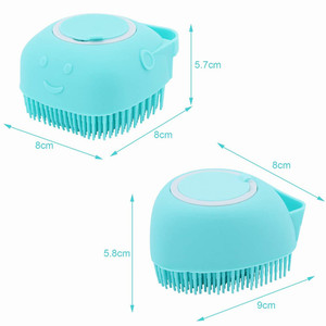 Hot Sale Pet Hair Massaging <b>Brush</b> Bathing Cleaning Gentle Squeezable Soap Bubble Bathing <b>Dog</b> <b>Brush</b> - Product Image 4