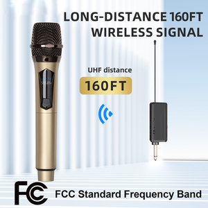 Nuevo Micrófono Inalámbrico UHF Profesional Recargable W102, Micrófono de Mano de Metal, Cancelación de Ruido, Ligero, 160 Pies de Alcance - Product Image 3