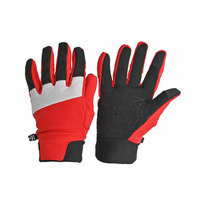 Gants de cyclisme pour hommes/femmes - compatibles avec les écrans tactiles, antidérapants, imperméables, légers, avec sangle de poignet réglable, en soie