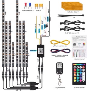 <span class=keywords><strong>Moto</strong></span> tout-terrain LED rock light roue éclairage de <span class=keywords><strong>plaque</strong></span> d'immatriculation <span class=keywords><strong>moto</strong></span> feu arrière feu stop - Product Image 6
