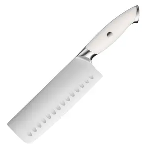 जापानी महाराज Nakiri चाकू 7 इंच के लिए सब्जी मांस काट रसोई के चाकू एशियाई क्लीवर सफेद ABS संभाल सबसे अच्छा विकल्प