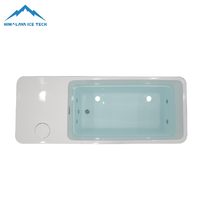 Baignoire de plongeon froid en acrylique ODM OEM avec écran tactile WiFi, éclairage LED et jets de massage