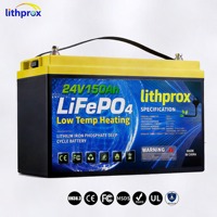 Batterie LiFePO4 Haute Capacité Robuste 24V 150AH Haute Tension Qualité Supérieure 6000+ Cycles RV CAN Bus Prise Anderson CE RoHS IP67 OEM/ODM