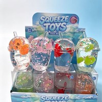 Jouet Squishy en forme de tasse de lait, rempli de vaseline, malléable, extensible, sans rebond, jouet sensoriel anti-stress ASMR, lot de jouets Squishy, boîte surprise