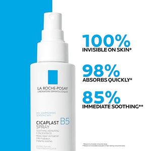 La Roche-Posay <span class=keywords><strong>Cicaplast</strong></span> <span class=keywords><strong>B5</strong></span> Spray con Vitamina <span class=keywords><strong>B5</strong></span> Pantenolo e Madecassoside, Spray Idratante Viso per la Riparazione della Barriera Cutanea - Product Image 4