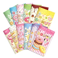 L.16003 Niedliches Donut-Themen Mini-Notizbuch Cartoon Süßes Dessert-Muster Taschenjournal Kinder-Party-Geschenk Kleines Schreibheft Geschenk