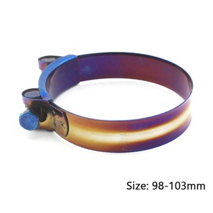 <span class=keywords><strong>Clip</strong></span> per tubo flessibile <span class=keywords><strong>a</strong></span> bullone in acciaio inossidabile in acciaio inossidabile da 1 "<span class=keywords><strong>a</strong></span> 4.4" da 26mm <span class=keywords><strong>a</strong></span> 113mm Kit morsetto universale regolabile in titanio blu - Product Image 4