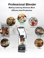 High Power Multi Functionele 1680W Commerciële Blender Chopper Mixer Juicer Geluid Proof Stille Commerciële Blender