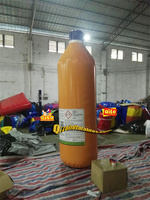 Modèle gonflable de danseur d'air d'Oxford de publicité extérieure pour le ballon décoratif numérique de promotion de crème glacée de bouteille de bière