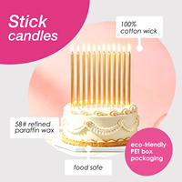 Beliebte Metallische Spiral-Geburtstagskerzen 12er-Pack Lange Gold Roségold Rosa Silber Faden-Kuchenkerzen für Partydekoration
