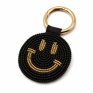 Sstringz Handmade Smiley Face Beaded Keychain Fashionable Colorful <b>Key</b> <b>Ring</b> Decorative Charm for Bags Wallets and <b>Car</b> <b>Keys</b> - Product Image 5