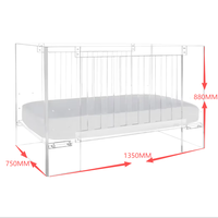 Lit pour bébé en acrylique non toxique écologique sûr et transparent Service de traitement de coupe personnalisée pour berceau de bébé