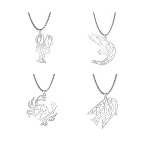 Scava Fuori Lobster Collana di Gioielli In Acciaio Inossidabile Piccolo Granchio Collana di Vita di Mare Dainty Uomini Collane Gioielli In Acciaio Inossidabile - Product Image 1
