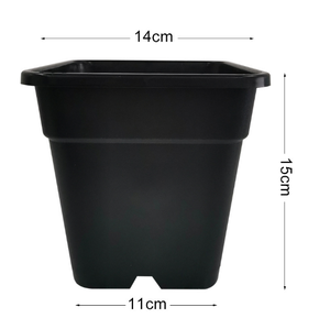 Pots de fleurs carrés en <span class=keywords><strong>plastique</strong></span> noir de 1 gallon au design moderne <span class=keywords><strong>pour</strong></span> pépinière, usage en jardin, vente en gros - Product Image 4