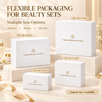 Boîte cadeau en carton rigide écologique, recyclable, avec fermeture magnétique, gaufrage UV, pelliculage mat et dorure à chaud pour emballage de produits de manucure