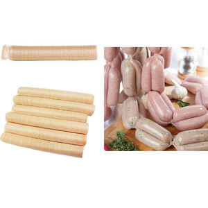 Envolturas de salchichas de colágeno coloreadas con humo <span class=keywords><strong>Natural</strong></span> de grado alimenticio translúcido, moldeado por inyección de carne suave, superficie lisa - Product Image 5