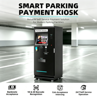 Otomatik Ücretli Otopark Sistemi IC Kart Araç Plaka Tanıma Bariyer Kapısı İstasyon Makinesi Banknot Bozuk Para 19" Dokunmatik Ekran