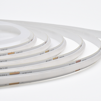 Bande LED COB SMD à gel épais 12V, 240 LED/m, 8mm sans points, pour éclairage linéaire d'armoires, vitrines et étagères