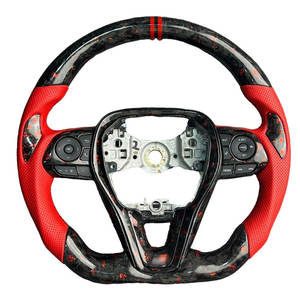 Accesorios Personalizados para Automóviles, <span class=keywords><strong>Volante</strong></span> de Fibra de Carbono con LED para RAV4, Camry 8th, Corolla Hatchback, Cross, Avalon, Venza, Crown - Product Image 3