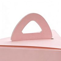 Boîtes d'emballage triangulaires pour gâteaux et macarons, écologiques, recyclables, personnalisées en gros