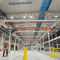 Chariot monorail léger KBK pour levage de charges, idéal pour les stations de travail monorail, l'assemblage en usine et la manutention de matériaux
