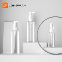 50ml 100ml 120ml 150ml 200ml bouteille de lotion en plastique PET vide cosmétique avec pompe à huile pour emballage de maquillage de soins corporels
