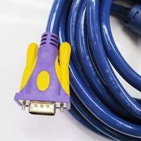Cable de Monitor de Computadora VGA Personalizado 3+2 3+4 3+6 3+7 3+9, Revestimiento de PVC, Blindado con Lámina, Cobre Libre de Oxígeno, Doble Anillo Magnético, HD