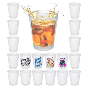 Verre à bière en porcelaine givrée personnalisé en gros de 1,5 oz, verre à shot vierge pour sublimation, verre à vin, verre à whisky, tasse - Product Image 1