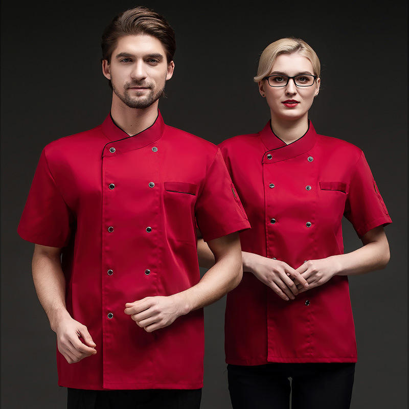 เสื้อแขนสั้นสีแดง