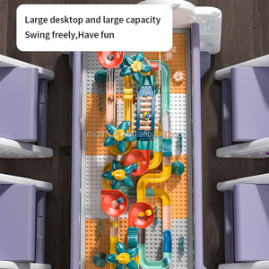 Trẻ Em Hoạt Động Chơi Bảng Với Hộp Lưu Trữ Ghế Đa Khối Xây Dựng Nghiên Cứu Bảng Bàn Đồ Chơi Đặt Cho Trẻ Mới Biết Đi Chàng Trai Cô Gái Phòng Chơi - Product Image 3