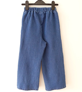 Vêtements décontractés pour enfants de 2 à 16 ans, pantalons en <span class=keywords><strong>jean</strong></span> à étoiles, jeans à jambes larges pour filles, logo personnalisé, vêtements d'extérieur pour enfants - Product Image 4