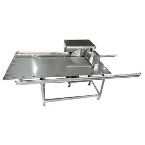 Table Stainless Steel Horizontal Ice Cutting Machine Ice Cutting Machine For Food Factories